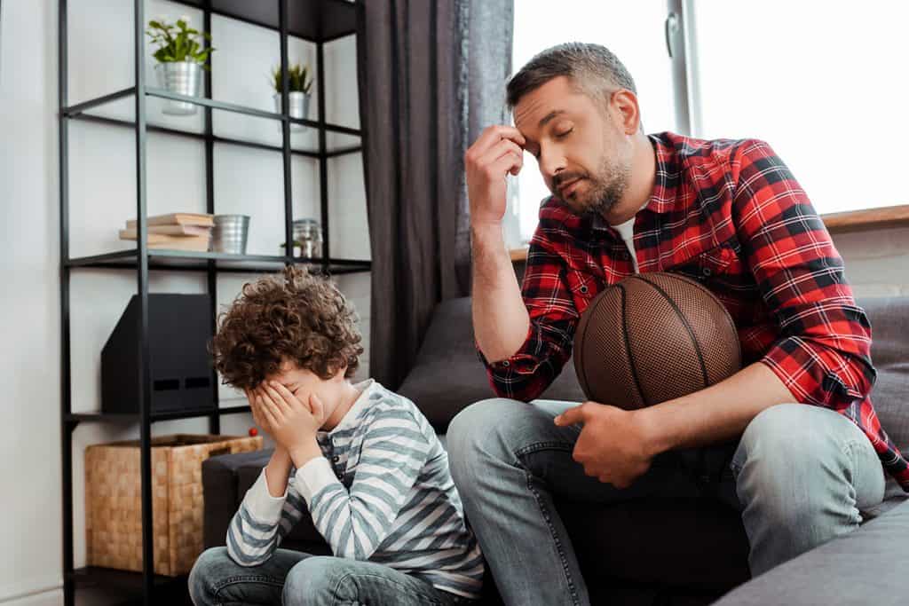 father and son displeased that the 2020 NBA season is over