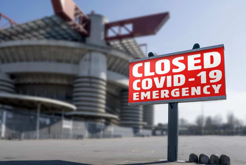 stadium closed for COVID 19 emergency