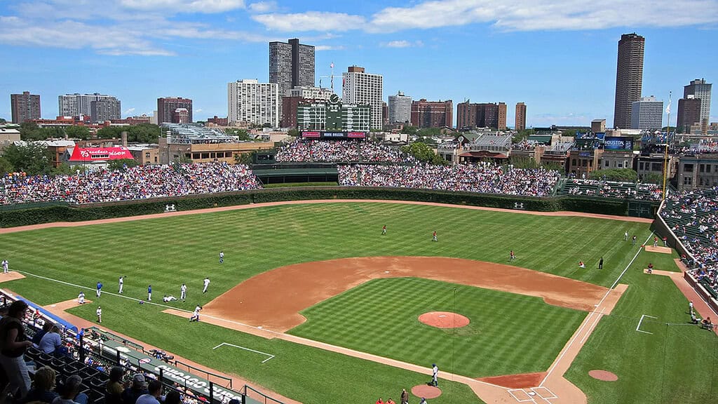 Wrigley Field, where fans buy and sell Cubs tickets